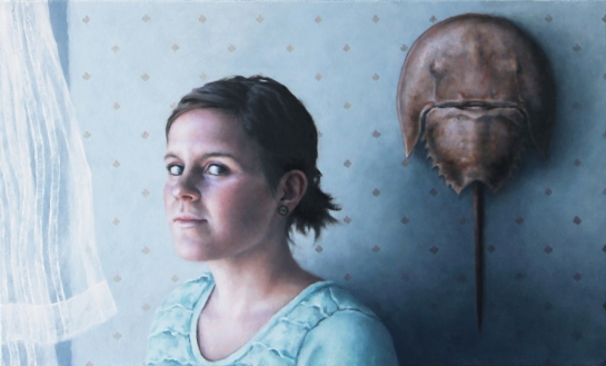 Sarah Becktel, Restless Tides, 2015, Oil on canvas, 18 x 30 inches. Courtesy of Sarah Becktel, sarahbecktel.com