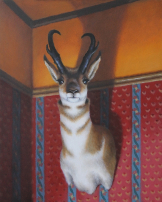 Sarah Becktel, Wolf Tavern, 2013, Oil on Panel, 20 x 16 inches